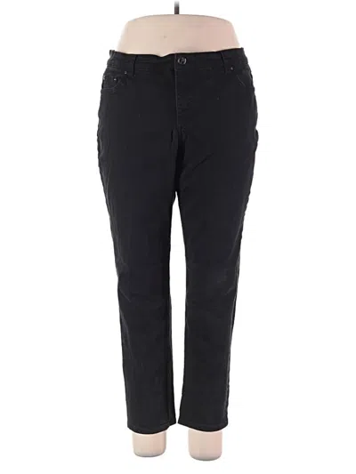 Pre-owned Terra & Sky Casual Pants In Black