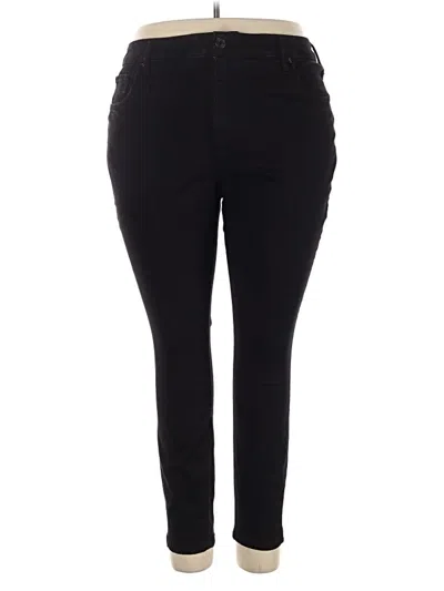 Pre-owned Terra & Sky Casual Pants In Black