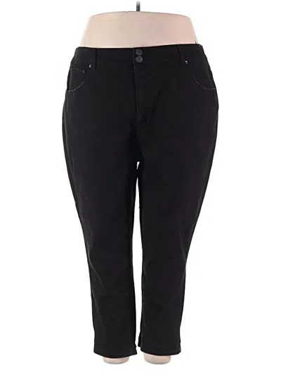Pre-owned Terra & Sky Casual Pants In Black