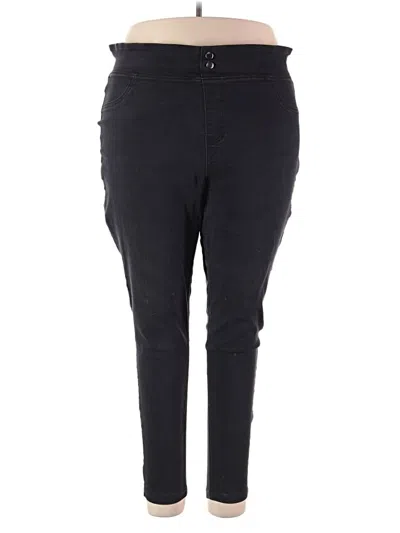 Pre-owned Terra & Sky Casual Pants In Black