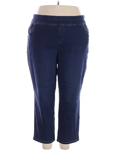 Terra & Sky Casual Pants In Blue