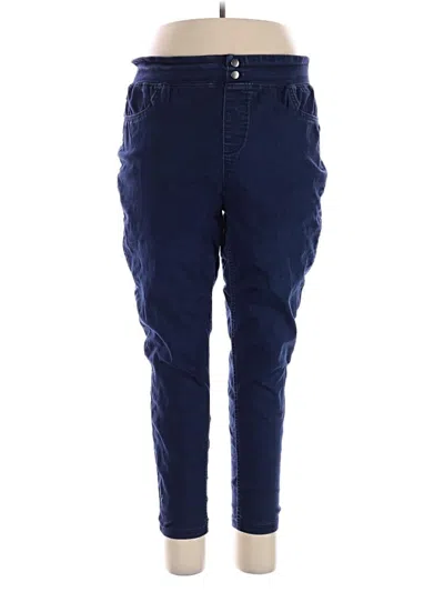 Pre-owned Terra & Sky Casual Pants In Blue