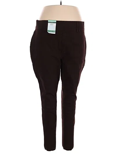 Pre-owned Terra & Sky Casual Pants In Brown