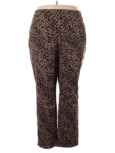 Pre-owned Terra & Sky Casual Pants In Brown