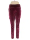 Terra & Sky Casual Pants In Burgundy