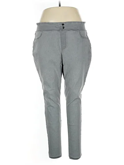 Pre-owned Terra & Sky Casual Pants In Gray