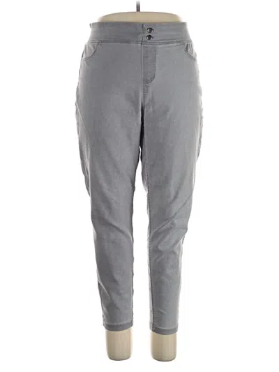 Pre-owned Terra & Sky Casual Pants In Gray