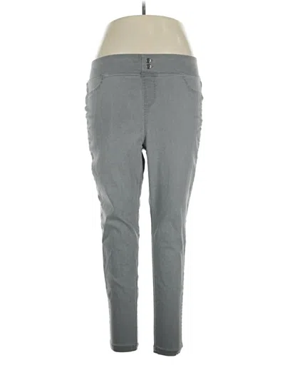Pre-owned Terra & Sky Casual Pants In Gray