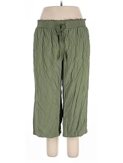 Pre-owned Terra & Sky Casual Pants In Green
