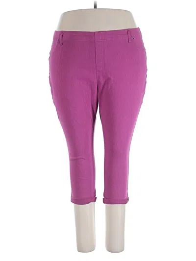 Pre-owned Terra & Sky Casual Pants In Purple