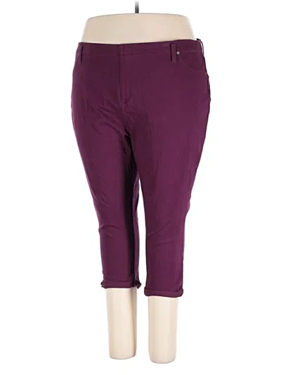 Pre-owned Terra & Sky Casual Pants In Purple