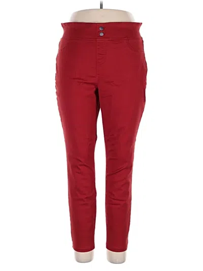 Pre-owned Terra & Sky Casual Pants In Red