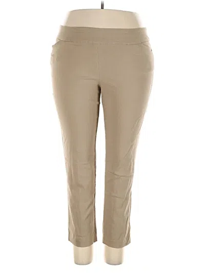 Pre-owned Terra & Sky Casual Pants In Tan
