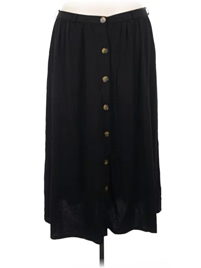 Pre-owned Terra & Sky Casual Skirt In Black