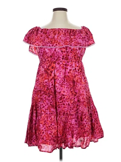 Pre-owned Terra & Sky Cocktail Dress In Pink