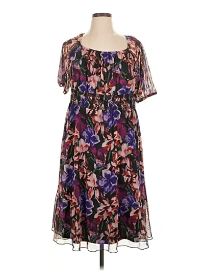 Pre-owned Terra & Sky Cocktail Dress In Purple
