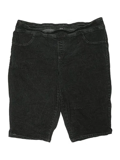 Pre-owned Terra & Sky Denim Shorts In Black