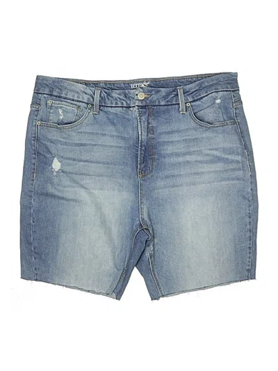 Pre-owned Terra & Sky Denim Shorts In Blue