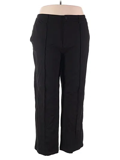 Pre-owned Terra & Sky Dress Pants In Black