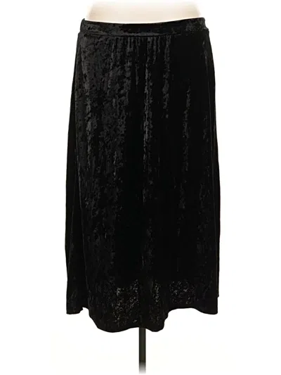 Pre-owned Terra & Sky Formal Skirt In Black
