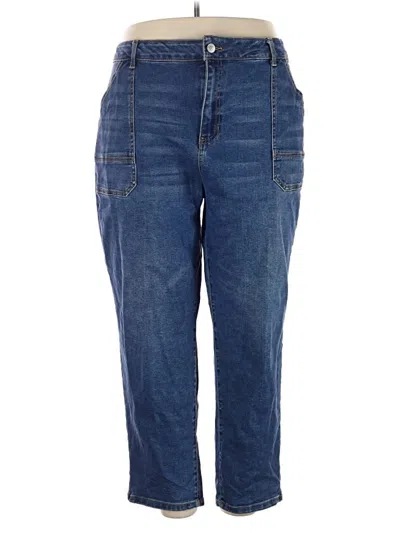 Pre-owned Terra & Sky Jeans In Blue