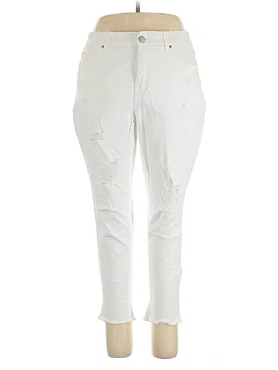 Pre-owned Terra & Sky Jeans In Ivory