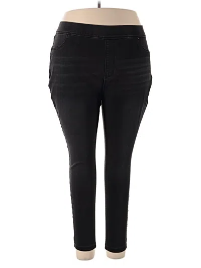 Pre-owned Terra & Sky Jeggings In Black