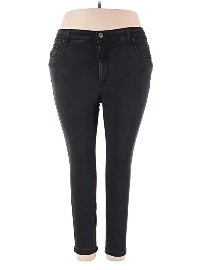 Pre-owned Terra & Sky Jeggings In Black