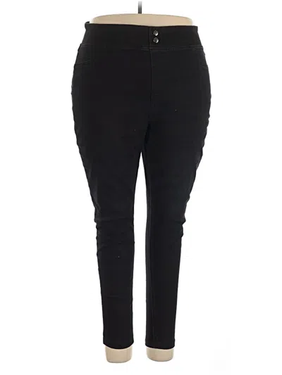 Pre-owned Terra & Sky Jeggings In Black