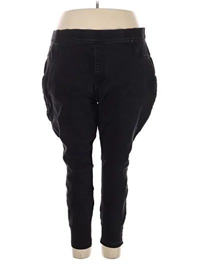 Pre-owned Terra & Sky Jeggings In Black