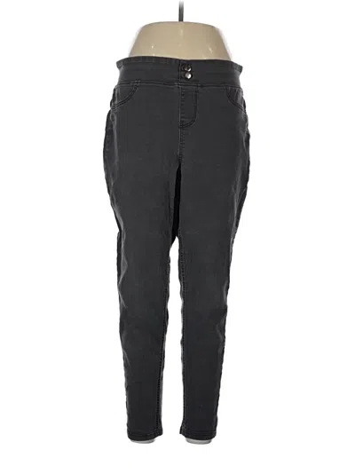 Pre-owned Terra & Sky Jeggings In Black