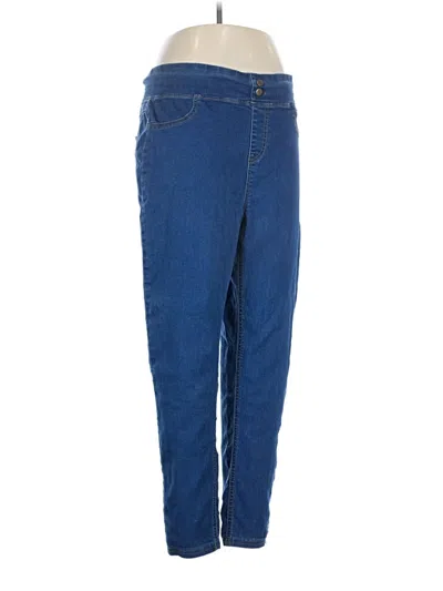 Pre-owned Terra & Sky Jeggings In Blue