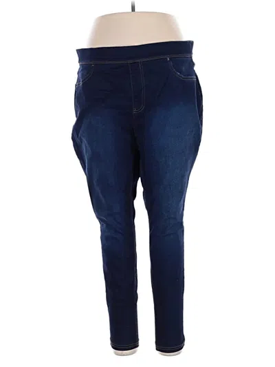 Pre-owned Terra & Sky Jeggings In Blue