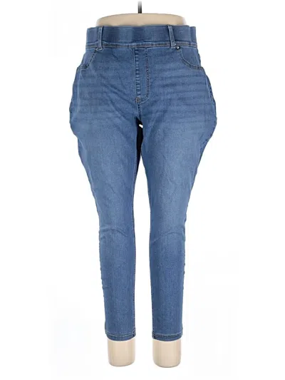 Pre-owned Terra & Sky Jeggings In Blue