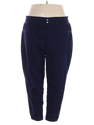 Pre-owned Terra & Sky Jeggings In Blue
