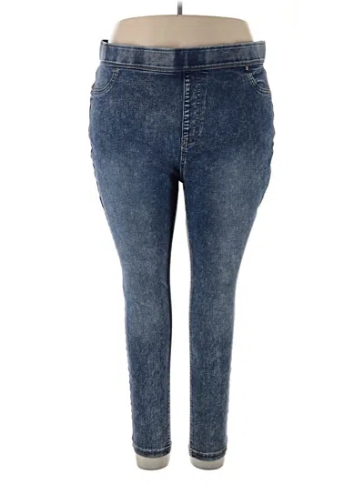 Pre-owned Terra & Sky Jeggings In Blue