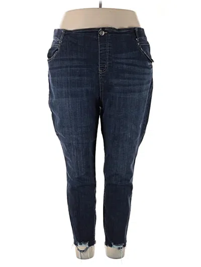 Pre-owned Terra & Sky Jeggings In Blue