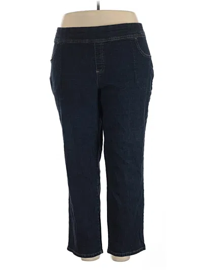 Pre-owned Terra & Sky Jeggings In Blue