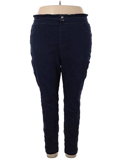 Pre-owned Terra & Sky Jeggings In Blue