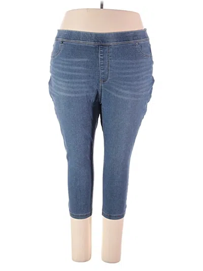 Pre-owned Terra & Sky Jeggings In Blue