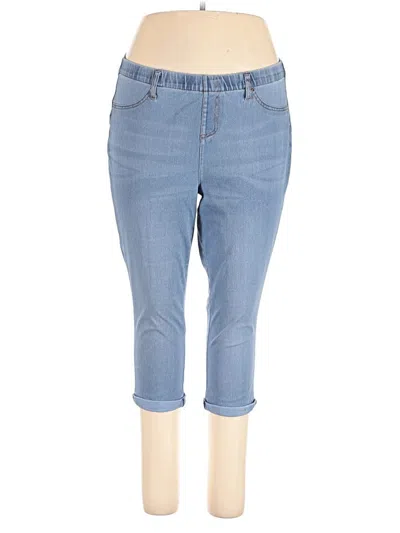 Pre-owned Terra & Sky Jeggings In Blue