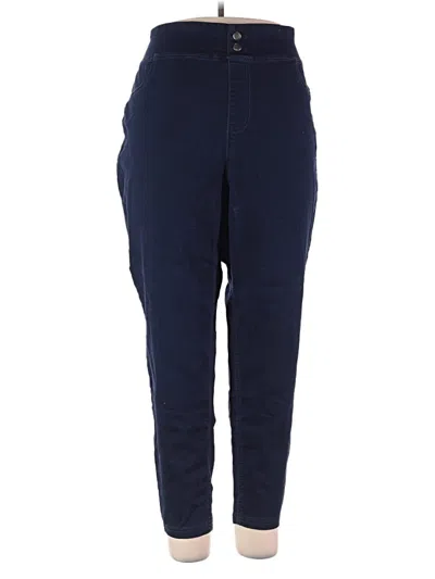 Pre-owned Terra & Sky Jeggings In Blue