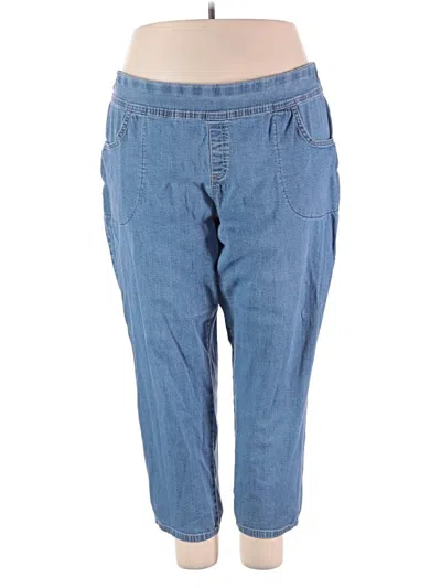 Pre-owned Terra & Sky Jeggings In Blue