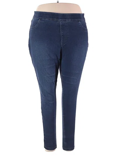 Pre-owned Terra & Sky Jeggings In Blue