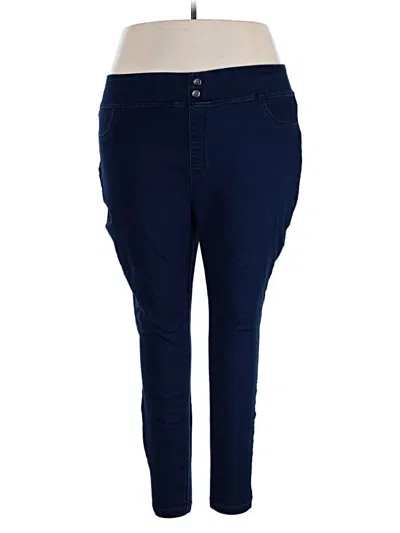 Pre-owned Terra & Sky Jeggings In Blue