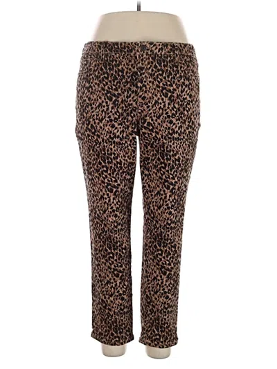 Pre-owned Terra & Sky Jeggings In Brown