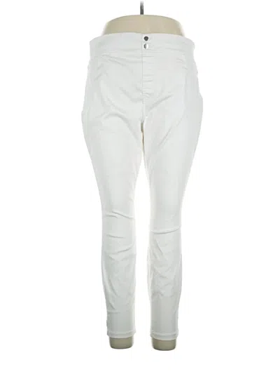 Pre-owned Terra & Sky Jeggings In Ivory