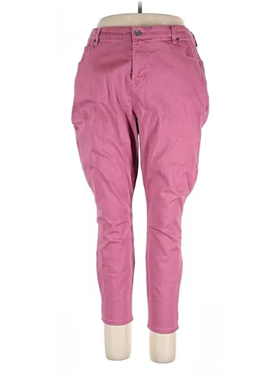 Pre-owned Terra & Sky Jeggings In Pink