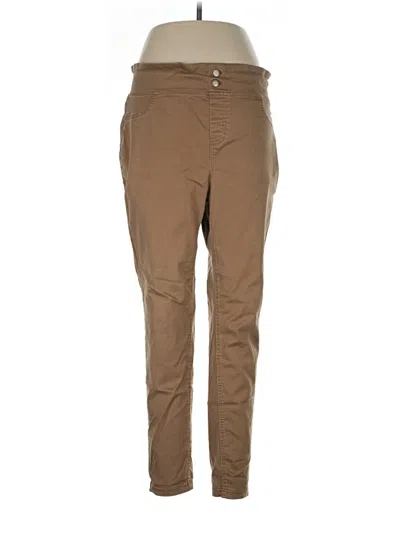Pre-owned Terra & Sky Khaki Pant In Brown