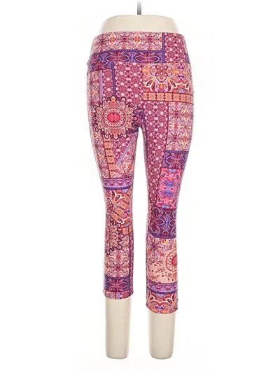 Pre-owned Terra & Sky Leggings In Purple